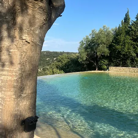 10 P Piscine Lagon Avec Vue Epoustouflante Proche Uzes Vila Saint-Maximin (Gard)