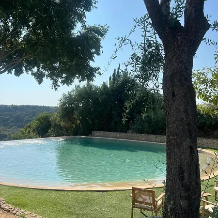 10 P Piscine Lagon Avec Vue Epoustouflante Proche Uzes *