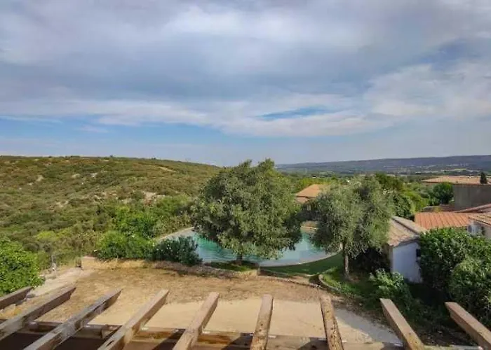 10 P Piscine Lagon Avec Vue Epoustouflante Proche Uzes Saint-Maximin (Gard)