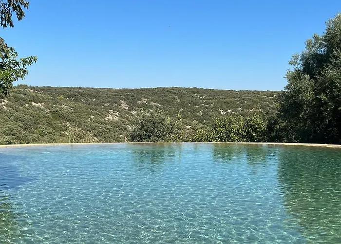 10 P Piscine Lagon Avec Vue Epoustouflante Proche Uzes 别墅 Saint-Maximin (Gard)