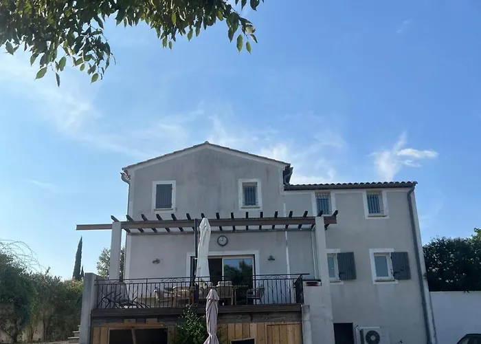 10 P Piscine Lagon Avec Vue Epoustouflante Proche Uzes Saint-Maximin (Gard)